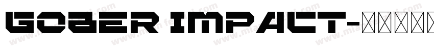 gober impact字体转换